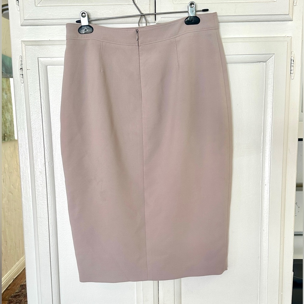 Taupe/lavender midi pencil skit, size 8 - Picture 3 of 6